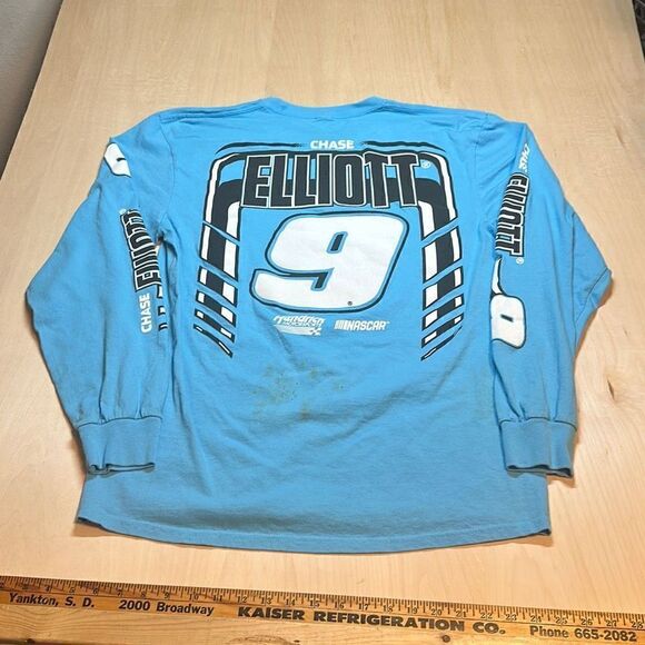 Chase Elliott Hendrick Motorsports Team Collection Aqua Extreme Long Sleeve T-Sh - Picture 4 of 6